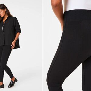 Spanx ponte zip legging - classic black - Regular size M